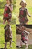 Chocolate Browny Cross over Dress & matching short